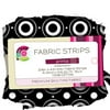 VIP Fabrics Creative Cuts 2.5" Fabric Strips, Black/White Lotsa Dots