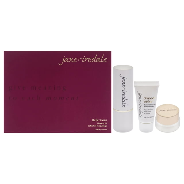 Kit de maquillaje Reflections de Jane Iredale para mujer: set de regalo de 3 piezas