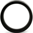 thumbnail image 2 of Stainless Steel Brushed/Polished Black Ip & Cz 8mm Grooved Band (Size 9.5) Made In China sr586-9.5, 2 of 5