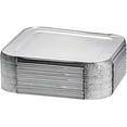 Displastible 8x8" Disposable Aluminum Pans With Lids (10 Pack) Foil