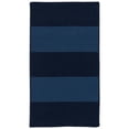 thumbnail image 1 of Colonial Mills Rug NW06R024X036S Newport Textured Stripe Rectangle Area Braided Rug  Blue - 2 x 3 ft., 1 of 1