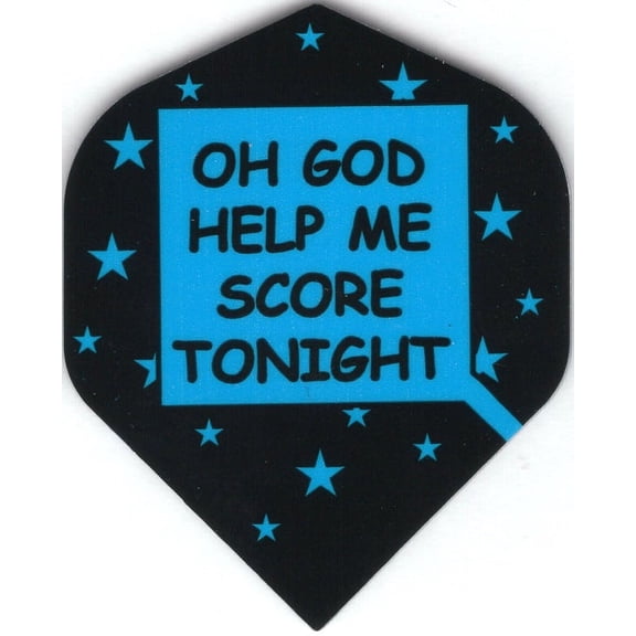 5 Sets (15 Flights) LET ME SCORE TONIGHT Standard Metronic Dart Flights - 75 Micron