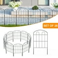 thumbnail image 6 of Oumilen 28 Pcs Decorative Garden Fence, 24" (H) x 30FT (L) Metal Patio Ground Fence Outdoor, 6 of 6