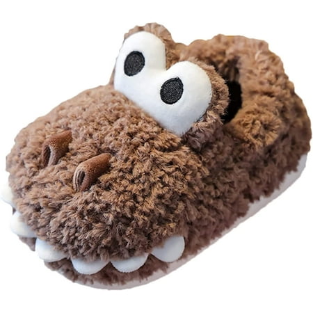 

QWZNDZGR Baby Moccasins with Fur Fleece Rubber Soles Moccasins First Walkers House Slippers Indoor Home Shoes Socks
