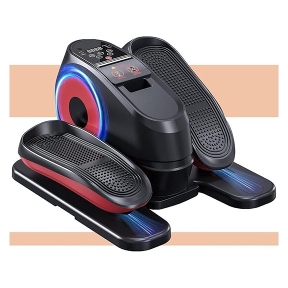 16 Levels Speed Under Desk Elliptical Machine, Electric Ellipse Leg Exerciser Pro , Forward & Reverse Direction,Quiet and Fully Assembled, Upgraded Manual Safety Power