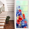thumbnail image 1 of Blue Cornflower and White Daisy - Floral Canvas Art Print, 1 of 3