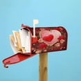 thumbnail image 2 of Beautiful Flowers Love Hearts Valentine''s Day Mailbox Covers Magnetic Post Box Cover Wraps Large Size 25.5x21 Inches for Garden Yard Decor, 2 of 6