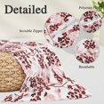 thumbnail image 6 of Red Botanical Throw Pillow Cover, Pillowcase Protectors with Zipper, Breathable Decorative Lumbar Pillow Case Cover, Vintage Nature Flower Floral Pillow Shams for Couch Sofa 12x20Inch, 6 of 8