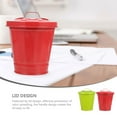 thumbnail image 2 of SHISUYAN 2pcs Trash Can Desktop Waste Container Small Trash Bin for Office Brush Holder Small Flowerpot, 2 of 9