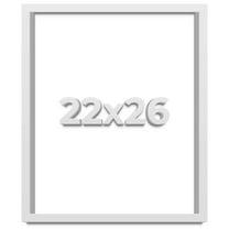 22x26 Shadow Box High Gloss White Display Frame | 1.625 Inches Deep | 1 Inch Moulding Width | Solid