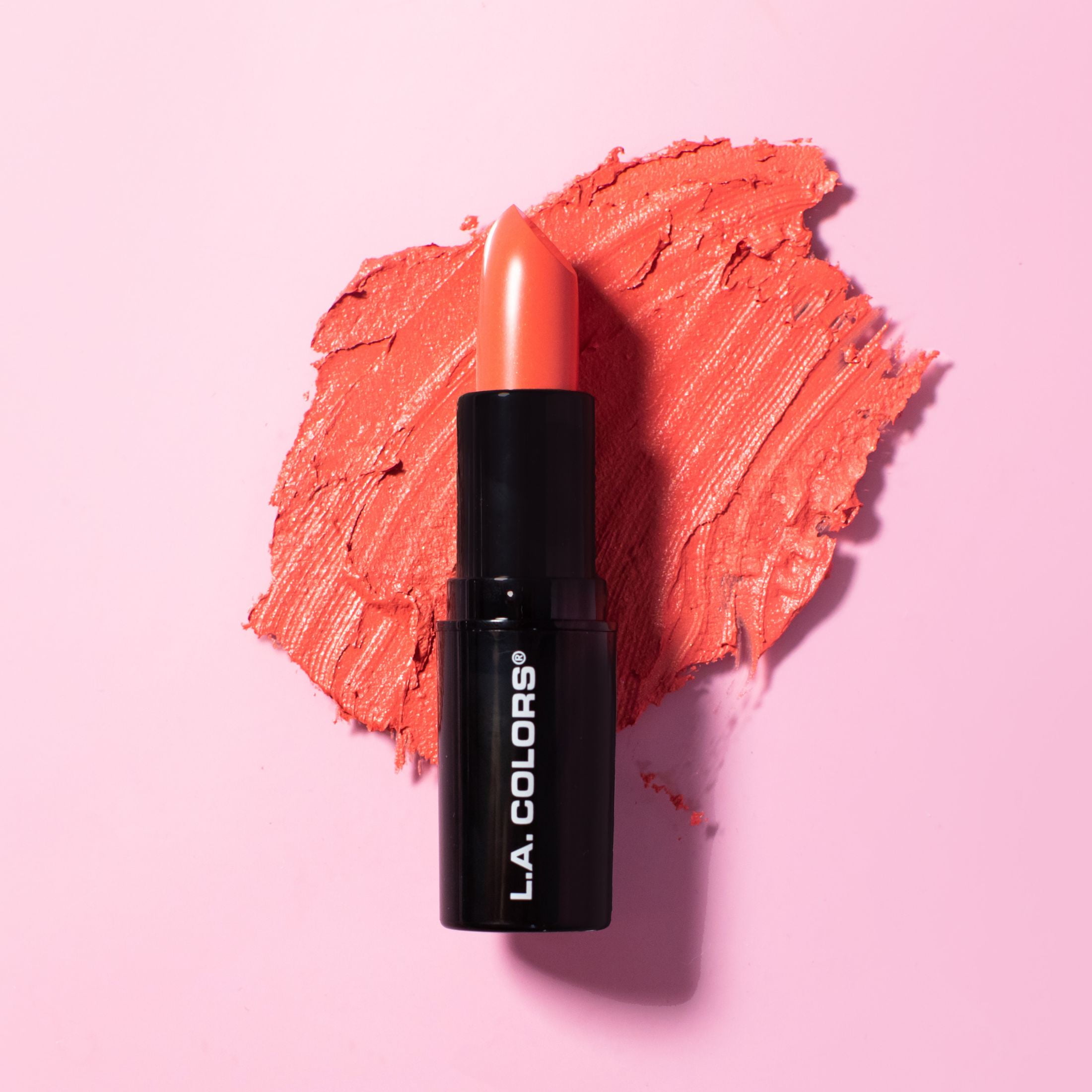 (2 pack) L.A. COLORS Long-Wearing Satin Finish Velvet Pout Chaser Lipstick, Melted Nude, 0.13 oz