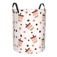 thumbnail image 2 of Daiia Milk Tea Round Laundry Basket with Handles Thickened Waterproof Circular hamper,Dirty Clothes Storage Basket for Bedroom,Bathroom,College Dorm-Medium, 2 of 8