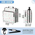 thumbnail image 3 of Zipper Binder with Shoulder Strap 2 inch 3 Ring Waterproof File Folder Organizer Bag 500 Sheet Spring Flowers and Vines, 3 of 8