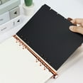 thumbnail image 5 of OFFIGAM 6Pcs Notebook Tab Dividers Black Plastic Binder Dividers for Report Journal Separation, 5 of 11