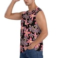 thumbnail image 3 of Haiem Men's Lilies Flowers Print Tank Tops Summer Sleeveless Cut Off Workout T-Shirts Fitness Vest Athletic Undershirts-X-Large, 3 of 8