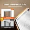 thumbnail image 6 of KFFKFF Pet Door for Door with Lock 11.3" x 16.02" Aluminum Casing with Secure Lock and Flap Mechanism, All-Weather Canine Entryway, Simple to Set Up in Indoor or Outdoor Portals, 6 of 9