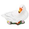 thumbnail image 4 of Resin Duck Ornament, Cute Simulation Duck Statue With Stable Base For Pond Decoration For Garden White, 4 of 8