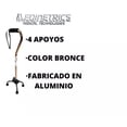 thumbnail image 2 of Bastón 4 apoyos Ergonómico Acojinado Bronce Medimetrics, 2 of 3