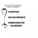 thumbnail image 2 of Bastón 4 apoyos Ergonómico Acojinado Bronce Medimetrics, 2 of 3