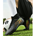 thumbnail image 5 of OnyxTrek Men's High Tops Soccer Shoes,Lace-Up Athletic Football Cleats Lightweight Indoor/Outdoor TF AG Turf Training Soccer Cleats Sneaker, 5 of 5