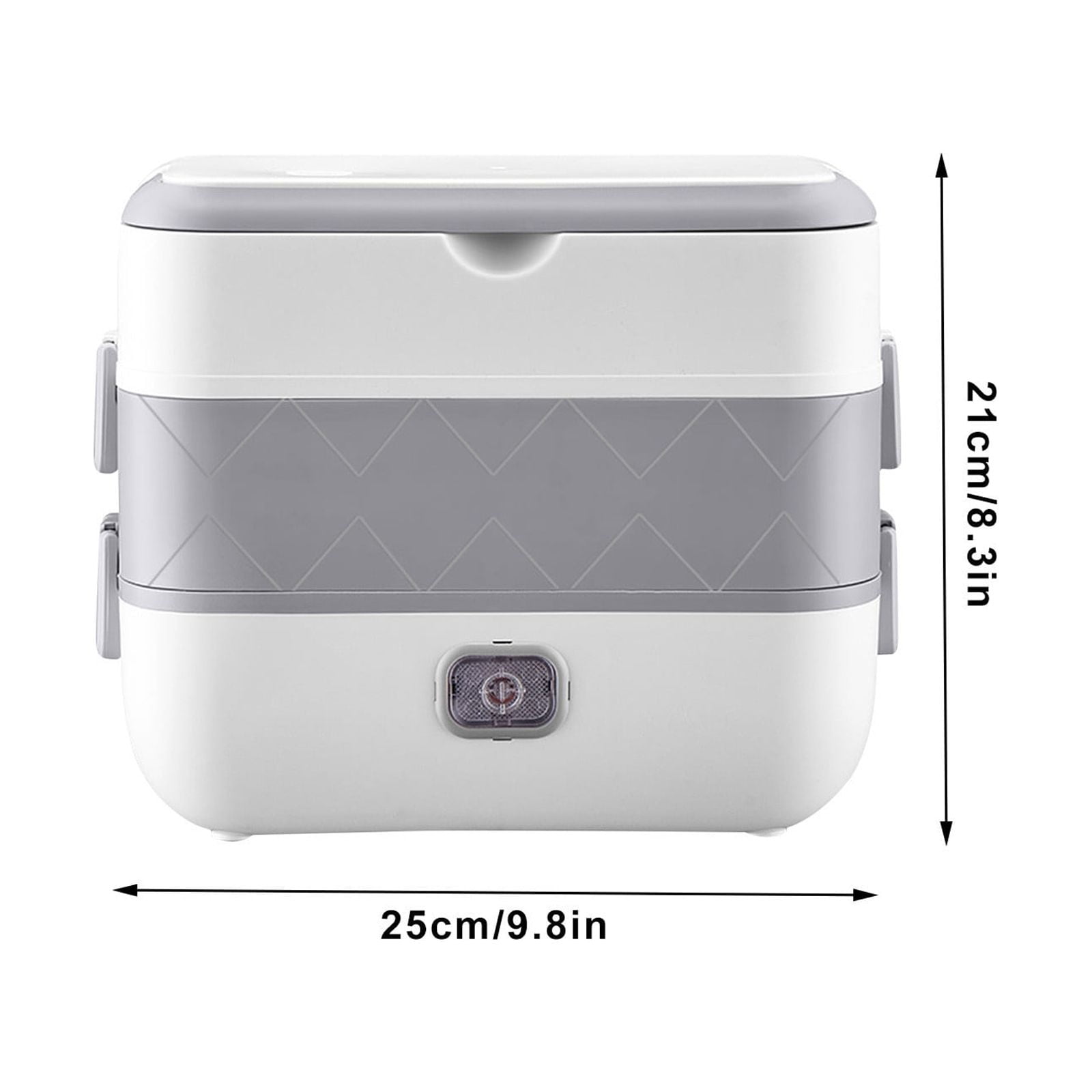 Self Heating Lunch Box Cordless, Cordless Lunch Box with 1L, 158°F Heat, 16000mAh echargeable Battery Powered Food Warmer for Work, Self Heating for Office, Car, and Outdoor Use(Gray)