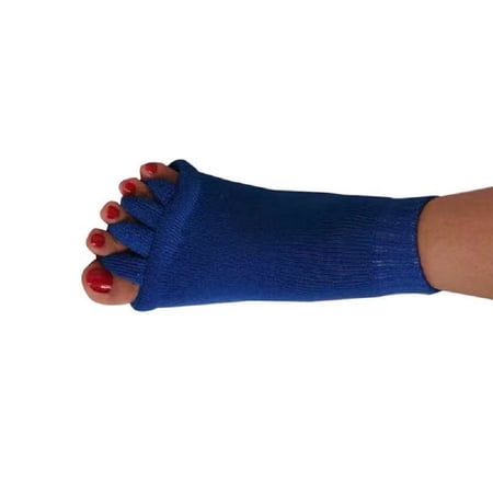 Black Color Soft Women Men For Yoga Massage Alignment Socks Massage Five Toe Socks For Toe Separete Illness Pain Relief Foot Compression Socks ROYAL BLUE
