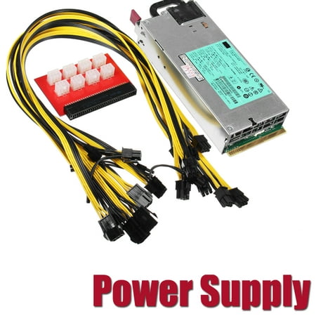 94% Platinum 1200\900 Watt PSU Power Supply For GPU Open Rig Mining
