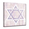 thumbnail image 2 of Crafted Creations Blue and White Star of David II Square Wall Art Decor 12" x 12", 2 of 3