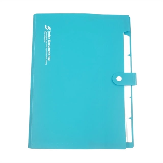 A4 PP Folder Documents Paper Organized Snap On Storage Bags 5 Layer Multi-layer File Folder Expanding