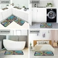 thumbnail image 4 of Mexico Pattern Anti Fatigue Mats for Kitchen Floor,Set of 2 Non Skid Washable Waterproof Anti Kitchen Floor Mats for Kitchen Office Laundry Room Bathroom (19"x27"+19"x47") Home Decor, 4 of 7