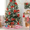 thumbnail image 4 of FMSHPON Valentines Mother's Day Hearts Lips Xmas Christmas Tree Skirt Stand Mat for Holiday Party Decoration Indoor Outdoor 36 inches, 4 of 6