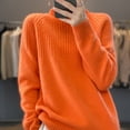 thumbnail image 3 of Pull pour Femmes Col Roulé Tendance 2022 Nouveau Haut de Mode Automne et Hiver Pull Coréen Tricoté, 3 of 7