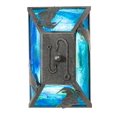 thumbnail image 4 of Meyda Tiffany 81760 Leaping Bass 2 Light 16" Wide Semi-Flush Linear Ceiling Fixture -, 4 of 7
