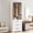 23.6" W, variant on IRONCK Freestanding Closet System with 3 Wood Drawers, Modern Armoire Wardrobe with Adjustable Shelves & Hanging Rod, Walk-in Closet Systems Organizer for Small Closet, White
