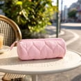 thumbnail image 2 of Dvumao Pencil Case Cute Quilted Soft Puffy Pen Bag Portable Zipper Stationery Pouch Makeup Cosmetic Office Nylon 7.48 x 2.95 x 2.95 Inch, 2 of 7