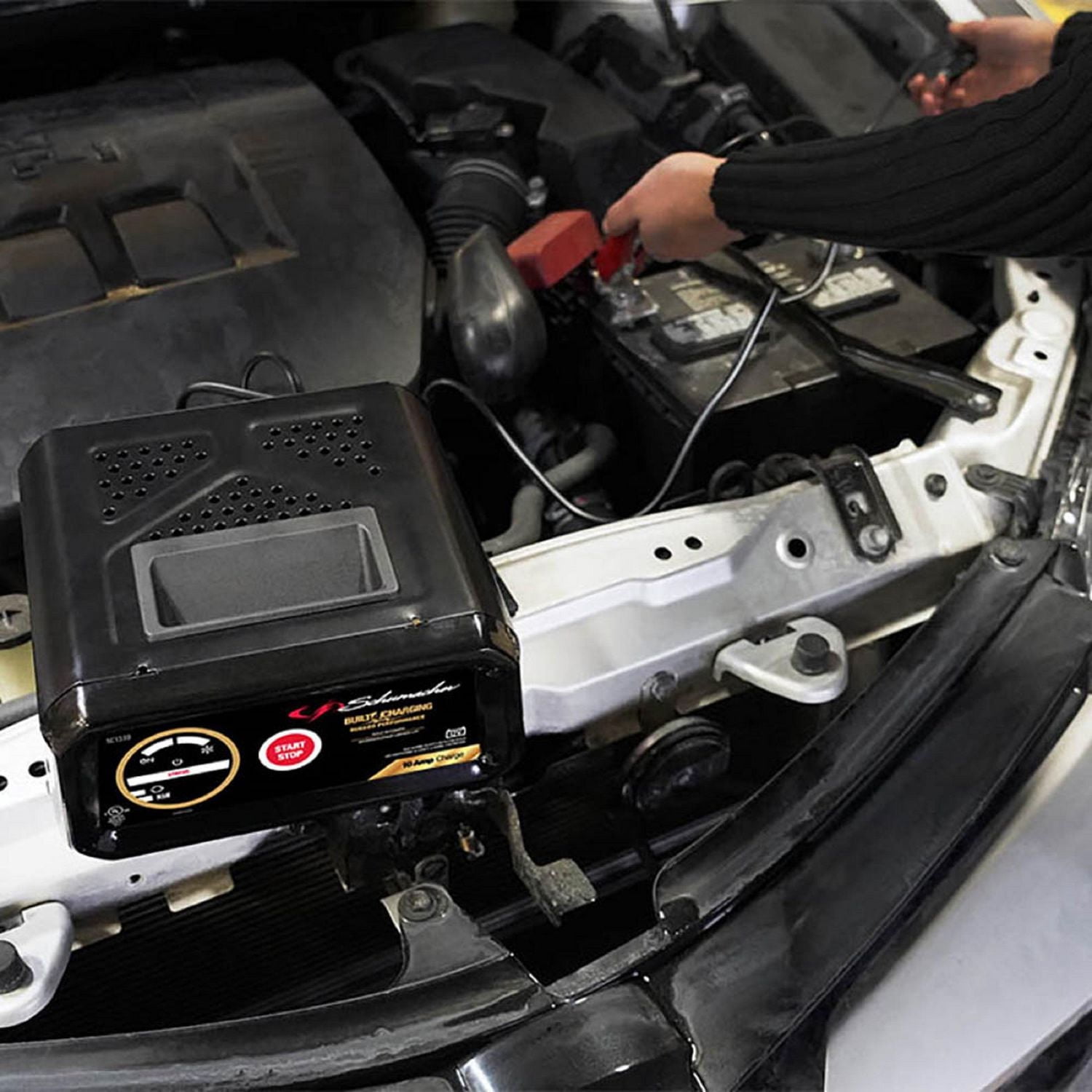 Schumacher Electric 10 Amp 12V Fully Automatic Car Battery Charger and Maintainer, SC1339, 10A 12V Battery Charger