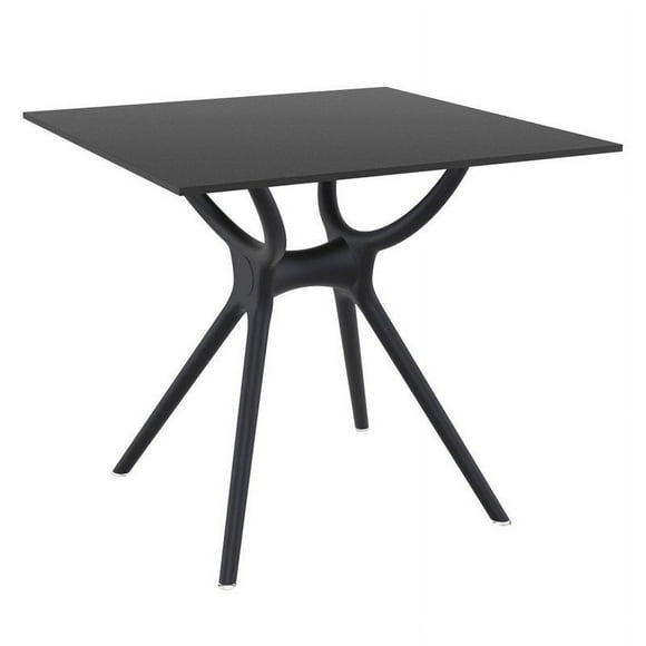 Compamia Siesta Air 31" Square Dining Table in Black