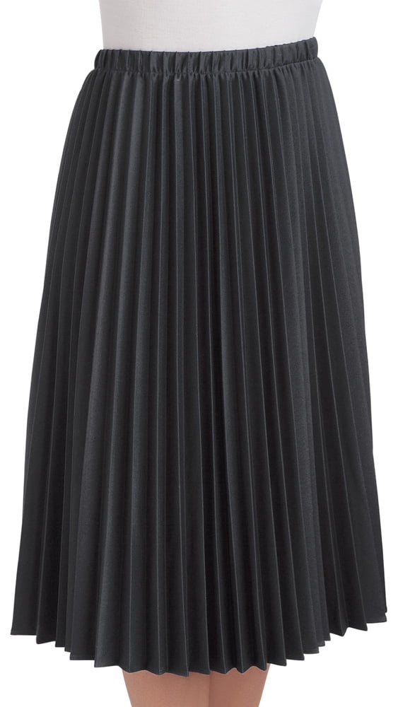 Collections Etc. - Women's Classic Pleated Mid-Length Jersey Knit Midi ...