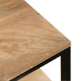 thumbnail image 4 of Kate and Laurel Quarles Wood and Metal Console Table, Natural/Black 36x10x30, 4 of 9