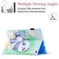 thumbnail image 5 of Allytech Case and Cover for Kindle Fire HD 10 Tablet 2021/Fire HD 10 Plus 2021, PU Leather with TPU Back Anti-Drop Multi-Angle Viewing Stand Auto Sleep/Wake Wallet Case with Pen Slot, Eating Panda, 5 of 7