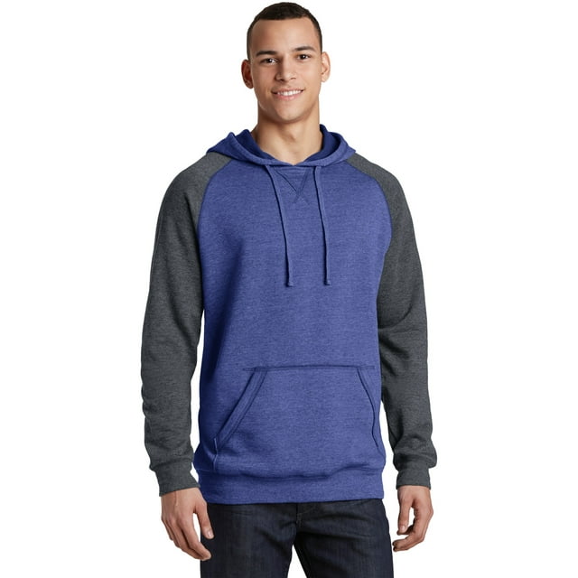 Sudadera con capucha raglán de polar ligero para hombre District® Young. DT196 Distrito DT196