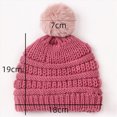 thumbnail image 3 of Baby Knitted Beaniess Winter Warm Knit Cap Solid Cute Hat Classic Outdoor Baby Beanies Hat, 3 of 4