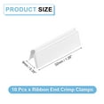 thumbnail image 2 of 10Pack Ribbon End Crimp Clamps, 32mm/1.26inch Belt Ends Tip, White, 2 of 7