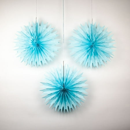 Blue Christmas Holiday Ornaments - 3-PC 16