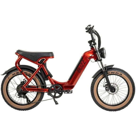 Buzz 20" Drone Electric Moto Bike , Fits Riders 60" , Metallic Orange, Adult, Unisex