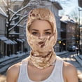 thumbnail image 2 of Unique Bargains 1 Pc Quick-drying Ice Silk Snake Pattern Balaclava Face Mask Brown, 2 of 5
