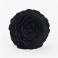 thumbnail image 1 of SARO FT095.BK13R Coussin Décoratif Rond Circulaire Multicolore à Fleurs de 13 Po - Noir, 1 of 1