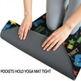 thumbnail image 3 of Colorful Controllers Games Icons Black Pattern Hot Yoga Mat Towel Non Slip for Hot Yoga - Quick-Drying Yoga Mat Cover with 4 Corner Pockets with Travel Bag - Hot Yoga Towel Non Slip 70"x26", 3 of 6