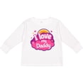 thumbnail image 3 of Inktastic I Love My Daddy Girls Girls Long Sleeve Toddler T-Shirt, 3 of 5