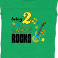 thumbnail image 4 of Inktastic Being Two Rocks- second birthday Boys or Girls Baby Bodysuit, 4 of 5